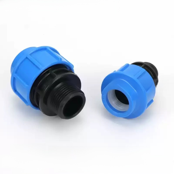 Premium PP Compression Male Thread Adapter - Push-Fit to BSP Straight Coupling