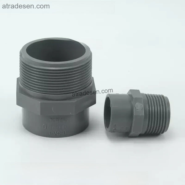 Premium Dark Grey PVC Male Threaded Reducing Adaptor (20mm-63mm) - Slip x MPT Connector