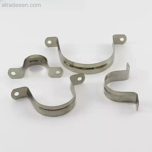 Heavy Duty 304 Stainless Steel U-Strap Pipe Clamps - Rigid Conduit Saddle Bracket