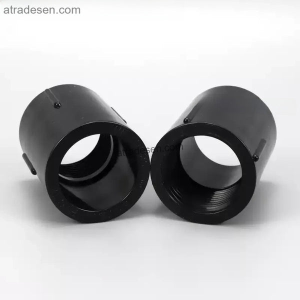 Premium Pure Black UPVC Female Adapter - Light-Blocking Slip x FPT Fitting (1/2
