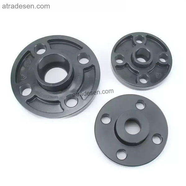 Premium Dark Grey PVC Van Stone Flange (20mm-63mm) - Chemical Grade Loose Flange