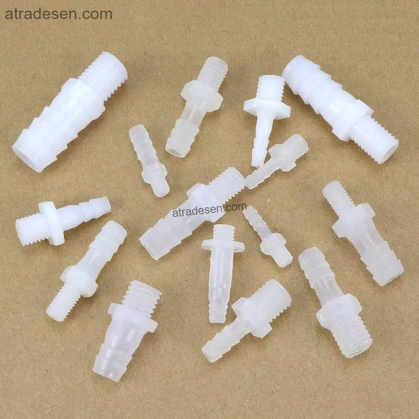 Food Grade Metric Male Thread to Hose Barb Adapter - Straight Plastic Connector (PP/PE)