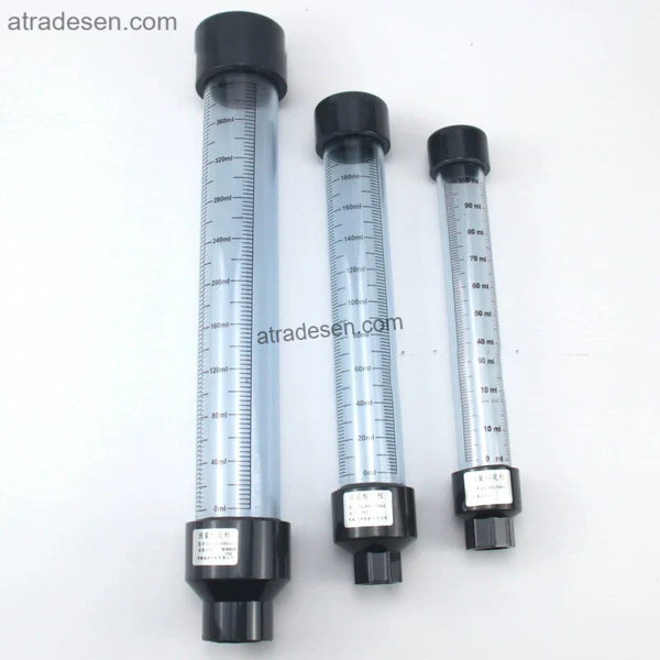 Clear UPVC Flow Calibration Column for Metering Pumps - Chemical Dosing Cylinder